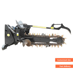 Minicargador de deslizamiento, accesorios de motosierra de excavación, zanjadora para plantación, barato, nuevo - Product Image 2