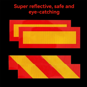 لوحات وسم خلفية عاكسة بيع الشركة المصنعة لافتات خلفية عالية الكثافة لوحة وسم عاكسة للمركبات الثقيلة - Product Image 2