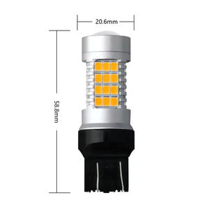 Feux de jour LED pour voiture T20 W21W 7440 BA15S <span class=keywords><strong>BAUS</strong></span> 16 2835, clignotants, feux de stationnement DRL, source externe DJ079 - Product Image 6