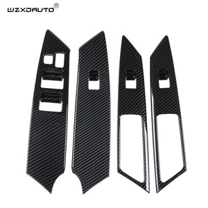 ฝาครอบสวิตช์ยกกระจกประตูรถยนต์ลายคาร์บอน ABS สำหรับ Pajero Sport ปี 2021 รุ่น WZXD Interior - Product Image 2