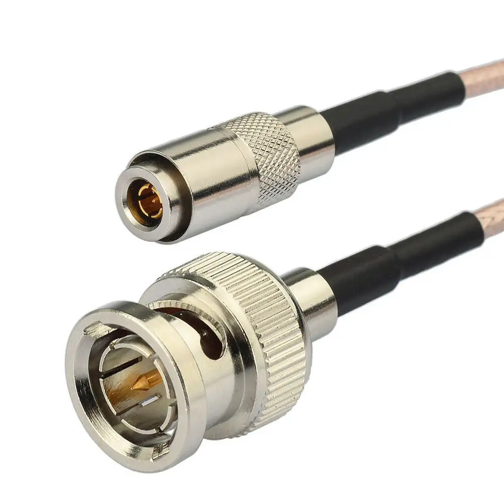 BNC Male to DIN 1.0/2.3 RG179 75ohm 3G HD SDI Cable 2m for Video Camera Camcorder