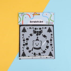 Набор для рисования на заказ для детей, радужная Магическая бумага для скретч-листы с трафаретным рисунком и стилусом - Product Image 4