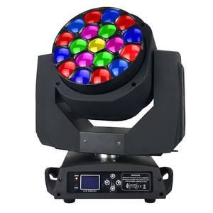 مصباح غسيل عالي الأداء لعين النحل 19x12w rgbw 4in1 مصباح أمامي متحرك ليد لإضاءة المسرح - Product Image 2