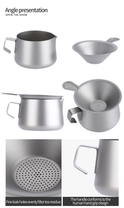 Titan-Teetasse Fair Cups 260ml 230ml Outdoor <span class=keywords><strong>Camping</strong></span> Essgeschirr Teekanne Wasserkessel Tee-<span class=keywords><strong>Set</strong></span> - Product Image 6