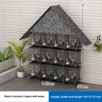 Cage à pigeons et cailles en métal pour usage domestique avec fermeture à bouton, grande cage d'élevage d'oiseaux robuste et écologique pour petites races