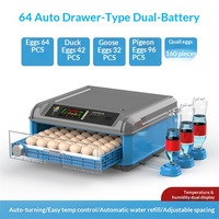 Incubateur en plastique entièrement automatique à haut rendement, capacité de 500 œufs (poulets, canards, dindes, oies)