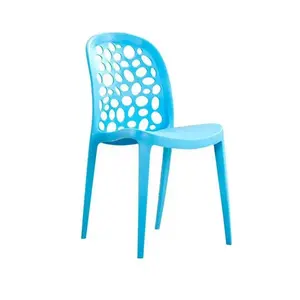 Chaise de restaurant PP en полипропиленовый chaise de salle a manger en plastique trou, эмпилируемый surnaturel italien