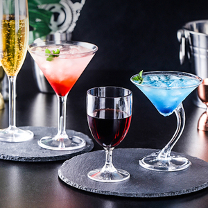 Verres à vin réutilisables en acrylique incassables fête Margarita <span class=keywords><strong>Martini</strong></span> Cocktail Champagne verre à vin vente chaude - Product Image 5