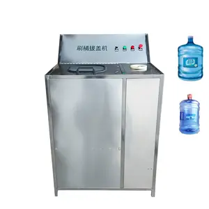 Semi Automatic Rotary Bottle Washing Gallon Bottle Bottle Washing and Decapping Machine Bucket Cleaning Machine