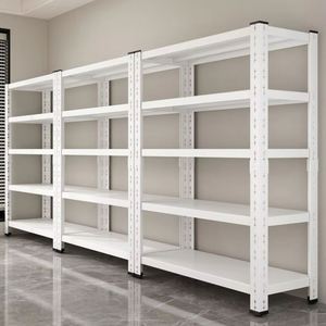 헤비 듀티 스토리지 산업 창고 선반 볼트리스 금속 랙 선반 보관 선반 차고 용 금속 선반 - Product Image 2