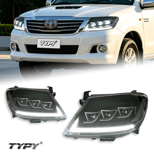Conjunto de Faros Delanteros TYPY para Toyota Hilux 2008-2011: Kit de Conversión de Señal de Giro Secuencial LED VIGO - Product Image 1
