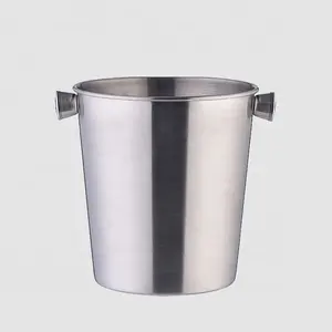 Factory Direct 3L - 4L Premium Single Wall Stainless Steel Budweiser Beer Can Ice Bucket Champagne