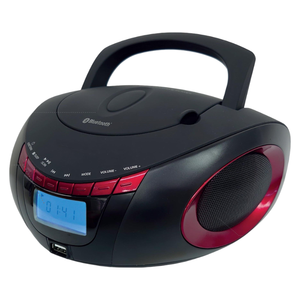 Reproductor Portátil de CD, DVD y VCD con Radio FM, Pantalla LCD, USB, MP3, Altavoz con Sonido Estéreo para el Hogar y la Oficina - Product Image 1