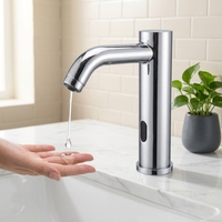 Robinet à capteur sans contact en acier inoxydable chromé, très vendu, pour lavabo et chambre à coucher |   Utilisation commerciale et domestique