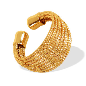 Huggie Earrings <b>Gold</b> Multi Layered C <b>Ring</b> Women's Party Jewelry <b>Set</b> Zinc Alloy Fashion Earrings - Product Image 5