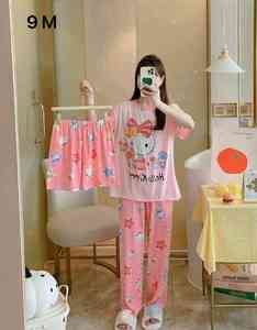 Vêtements de nuit d'été pour enfants T-shirt à manches courtes Pantalon long Cartoon Girls Pajamas Sets Printed Boys' Homewear 2piecs Nighty - Product Image 3