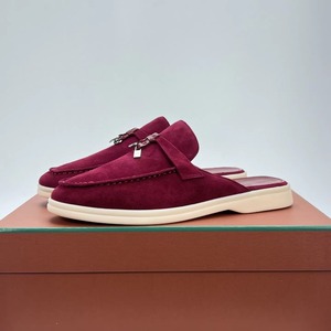 Chaussures de luxe 2026 de créateur, mocassins d'été européens et américains, légers, sportifs, plats, en velours, antidérapants, avec bande élastique, couleur unie - Product Image 1