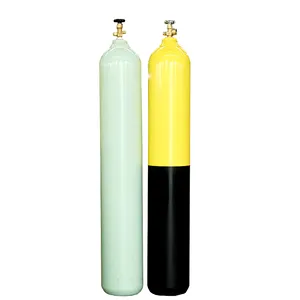 Seamless gas cylinders can be filled with helium, argon, nitrogen, CO2 and oxygen in compliance with ISO export standards