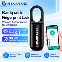 Serrure de meuble à empreinte digitale RX-M01 Tuya APP, 10 empreintes digitales, déverrouillage par autorisation à distance, rechargeable par USB pour bagages de voyage