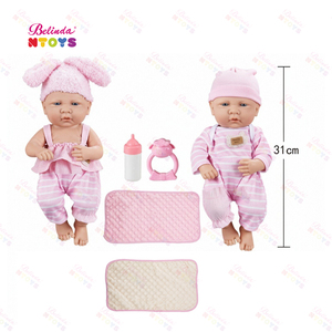 Poupées réalistes pour bébés nouveau-nés Belinda, ensemble de jouets en vinyle de 12 pouces, poupées nouveau-nés réalistes, poupée reborn <span class=keywords><strong>avec</strong></span> <span class=keywords><strong>biberon</strong></span>, tétine et couverture - Product Image 6