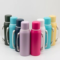 Ensemble de tasses en gourde et bombillas, ensemble cadeau isolé pour yerba mate avec brosse de nettoyage, gobelets en acier inoxydable et thermos