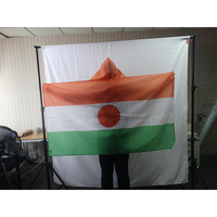 3x5ft Football Match Logo personnalisé Cheering Fan Cape corps drapeau marocain drapeau National Cape