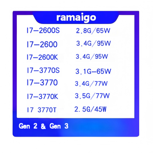 CPU de Escritorio <span class=keywords><strong>I7</strong></span> 2600S 2600 3770 3770 <span class=keywords><strong>2700K</strong></span> 2700T - Product Image 1