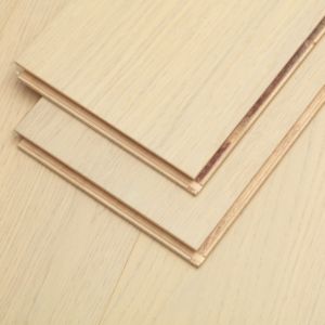 Suelo de Madera Sintética con Núcleo de Abedul Sólido y Superficie de Roble Blanco, Diseño Moderno, Sistema de Clic, para Dormitorio, Sala de Estar, Gimnasio, <span class=keywords><strong>Parque</strong></span> - Product Image 1