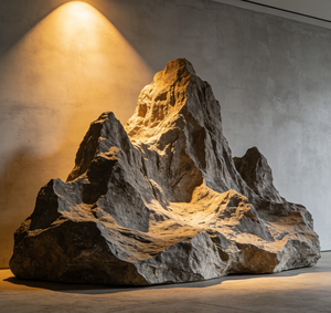 Esculturas Artísticas Personalizadas a Gran Escala de Resina con Forma de Búho, Inspiradas en la Piedra Taihu, Instalaciones Artísticas Talladas para Interiores, TV/Cine - Product Image 6