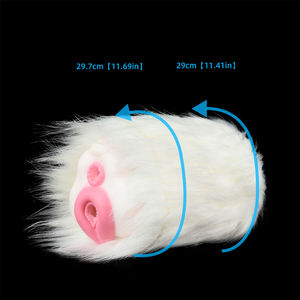 YOCY boneka binatang saku Vagina fantasi Stroker Masturbator pria Saluran ganda pemijat prostat pria Vagina buatan - Product Image 5