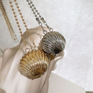 JIOMAY Damen Metallic Umhängetasche Hochwertige Leichte Tasche mit Klappverschluss und Kettendekoration für Alle Jahreszeiten Mini-Tasche - Product Image 6