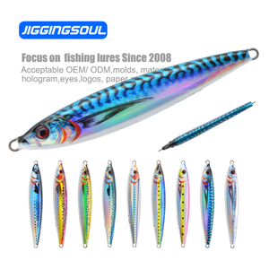 Buena calidad 30g40g60g80g100g120g150g 3D Print Metal Jig Lure Long Flash Slow Fast Sinking Needle Major Vertical Craft - Product Image 1