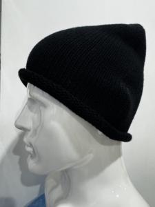 Beanie produttore all'ingrosso di fabbrica Logo personalizzato OEM ODM maglia Streetwear in lana in pelle cimitero con Patch incrociate berretto - Product Image 1