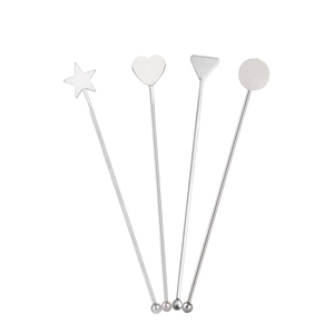 Palitos de Coquetel e Mexedores de Bar Modernos em Aço Inoxidável Ecológicos de 19cm para Festas, Hotéis e Restaurantes - Product Image 6