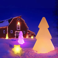 Lampe de table LED veilleuse pour salle à manger et chambre, étanche IP65, lumières de sapin de Noël, ambiance festive extérieure pour jardin