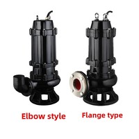 Pompe submersible pour eaux usées modèle WQ, accouplement en fonte, anti-colmatage, pour eau propre, faible pression, pour l'ingénierie immobilière et le levage de mélanges