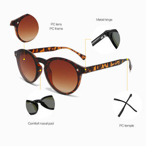 Gafas de sol para mujer Conchen, UV400, montura de PC, lentes de clase 2, para viajes, conducción, protección solar, estilo moderno. - Product Image 2