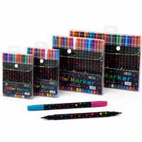 Colorful Flash Pen, Fluorescent Pen, Glowing Bursting Light, Acrylic Marker Pen, Children's Soft Tip Student Artwork