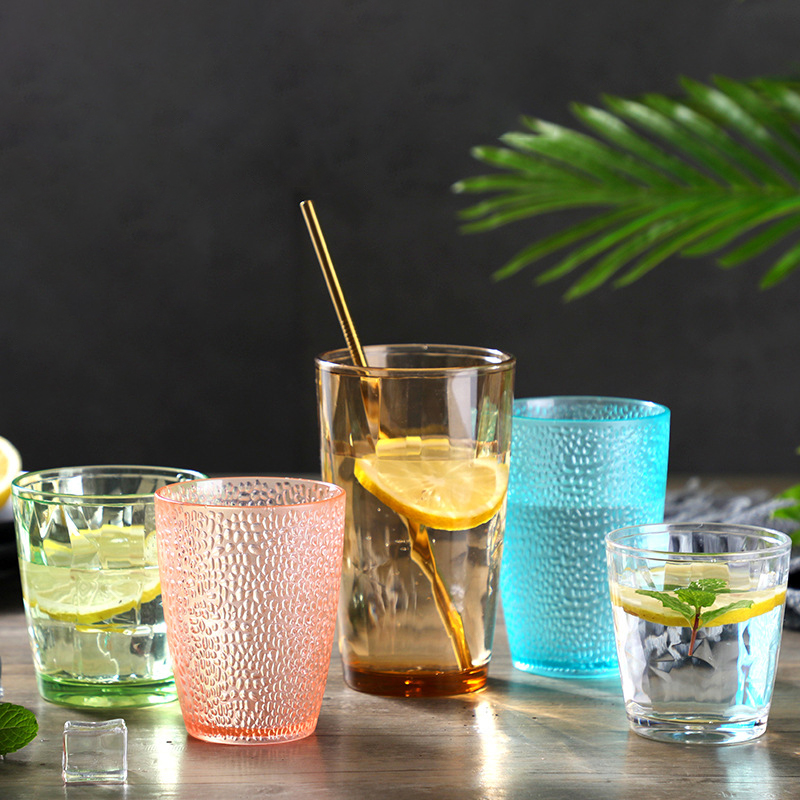 8 bvintage blue flower tumblers Blue Fluted Glassware (Set of 8)