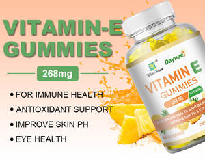 Gomitas de vitamina E de fábrica, salud inmune, suplemento orgánico saludable con sabor a piña, gominolas multivitamínicas a base de hierbas - Product Image 2