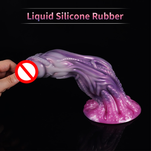 Dildo de fantasía para adultos con forma de animal y características de sujeción - Juguete sexual de silicona suave con forma de pene de dragón/perro/caballo para estimulación LGBT - Product Image 5