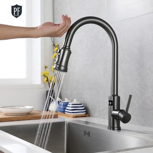 Robinet de cuisine intelligent à capteur de commande tactile 6v <span class=keywords><strong>DC</strong></span> avec électrovanne Robinet d'évier pivotant à 360 degrés de température - Product Image 2