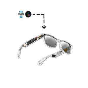 Lunettes intelligentes G2 Translator 8MP avec enregistrement vidéo, appels Bluetooth, musique, multi-langues, technologie IA, unisexe, avec caméra - Product Image 1