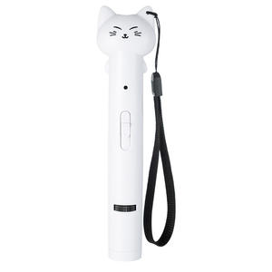 Vente en gros de jouets interactifs et de mouvement pour animaux de compagnie, pointeur laser infrarouge à tête de chat amusant avec recharge USB, anti-ennui - Product Image 4