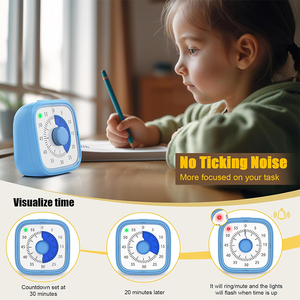 J & r Pomodoro 60 phút đếm ngược không có ticking im lặng kỹ thuật số trực quan trẻ em hẹn giờ cho nghiên cứu chơi - Product Image 5
