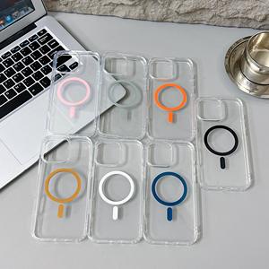 Originale per <span class=keywords><strong>Apple</strong></span> <span class=keywords><strong>Iphone</strong></span> 17 16 Pro <span class=keywords><strong>custodia</strong></span> Max trasparente Anti giallo spesso Set alla rinfusa con caricatore magnetico Wireless antiurto - Product Image 2