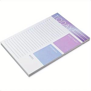 Bloc-notes tendance ombré pour liste de tâches quotidiennes 7x10, 60 pages, avec liste de contrôle 'Ne vous oubliez <span class=keywords><strong>pas</strong></span> pour demain' et sections de notes - Product Image 2