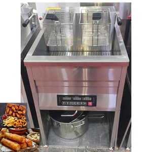 Freidora Industrial Automática a Gas y Eléctrica con Filtro de Aceite para Pollo, <span class=keywords><strong>Papas</strong></span> Fritas, Uso en Restaurantes - Product Image 5