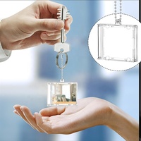 Mini porte-clés écologique et portable pour CD, étuis transparents pour DVD, support de disque compact vierge en vrac, pendentif personnalisé