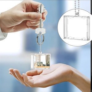 Mini porte-clés CD, étuis transparents pour albums DVD, supports de disques compacts vierges en vrac, pendentifs personnalisables pour la décoration et les cadeaux - Product Image 5